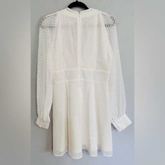 Yumi Kim Shore Thing Swiss Dot White Dress XL Boho Bridal Cottagecore Shower - Picture 4 of 8